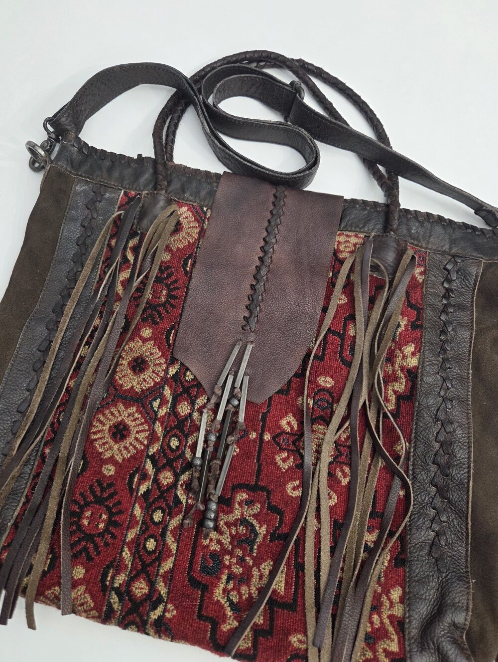 RARE FREE PEOPLE CANYONLAND BOHO TRIBAL HIPPIE FESTIVAL BAG - Picture 6 of 7